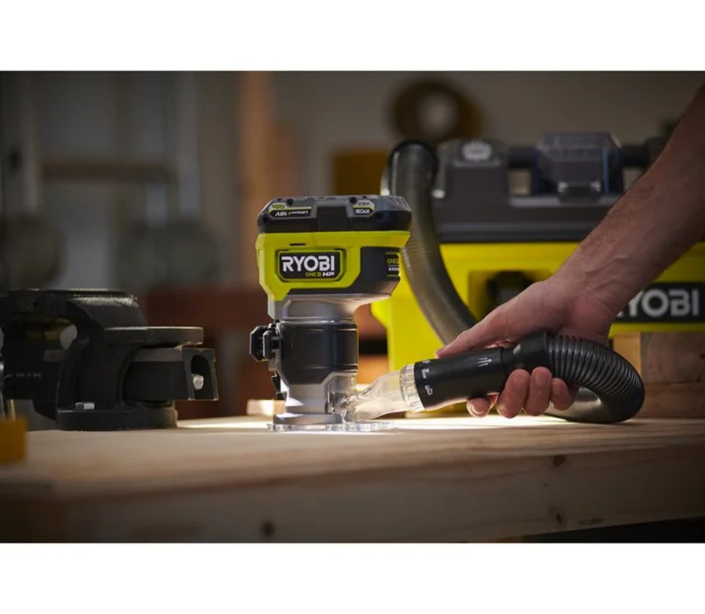 Mașină de frezat cu acumulator (fara bat) RYOBI  RTR18C-0 18V photo 2