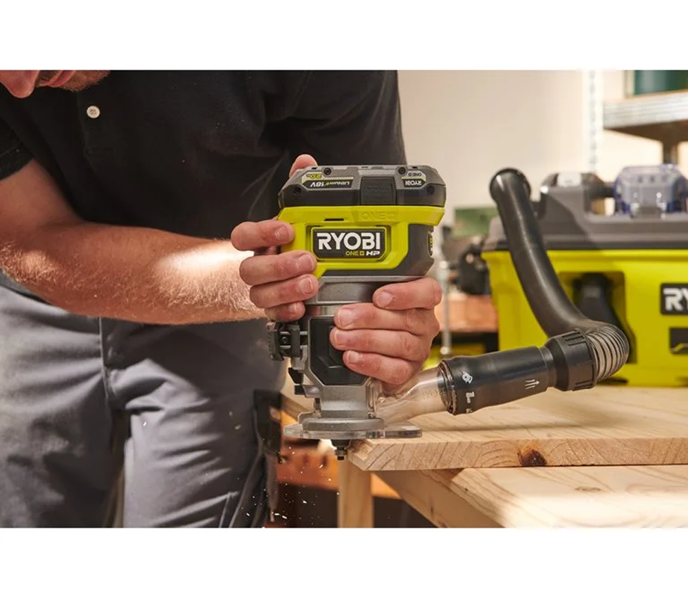 Mașină de frezat cu acumulator (fara bat) RYOBI  RTR18C-0 18V photo 5