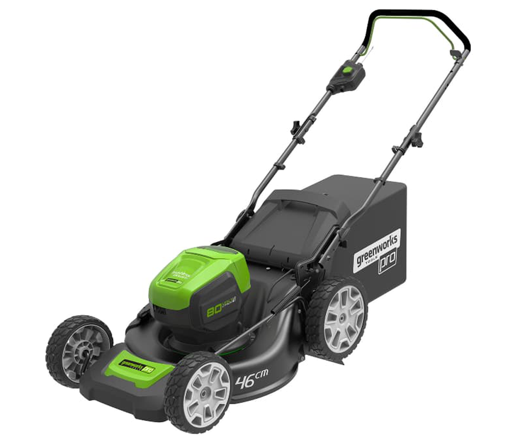 Mașină de tuns gazonul cu acumulator Greenworks GD80LM46K4 460mm 80V 4Ah photo