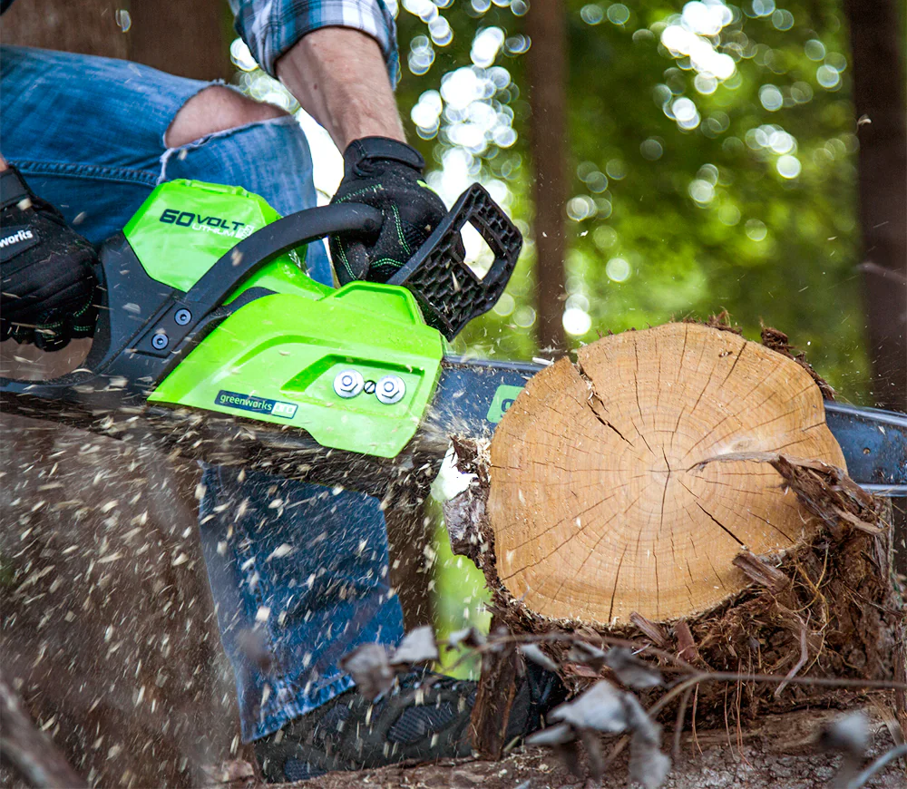 Fierăstrău cu lanț cu acumulator (fără bat) Greenworks GD60CS40 400mm 60V photo 1