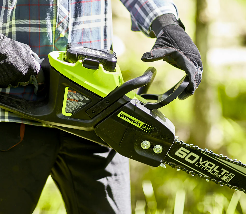 Fierăstrău cu lanț cu acumulator (fără bat) Greenworks GD60CS40 400mm 60V photo 3