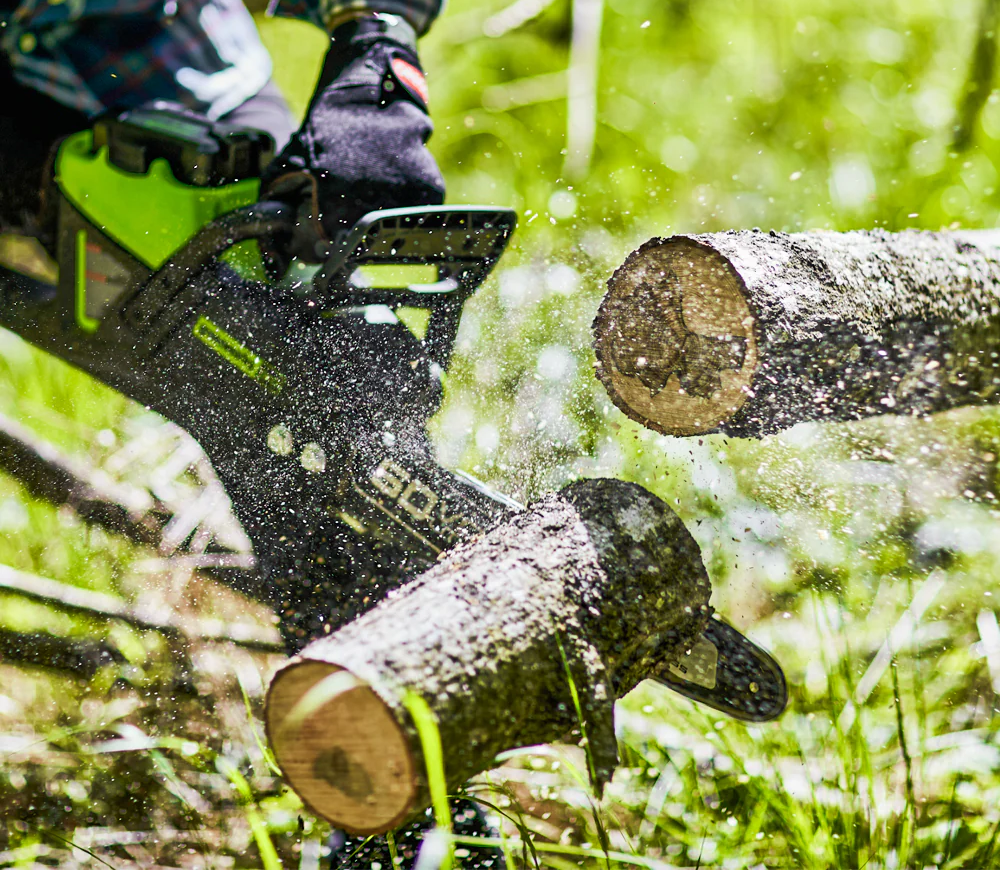 Fierăstrău cu lanț cu acumulator (fără bat) Greenworks GD60CS40 400mm 60V photo 5