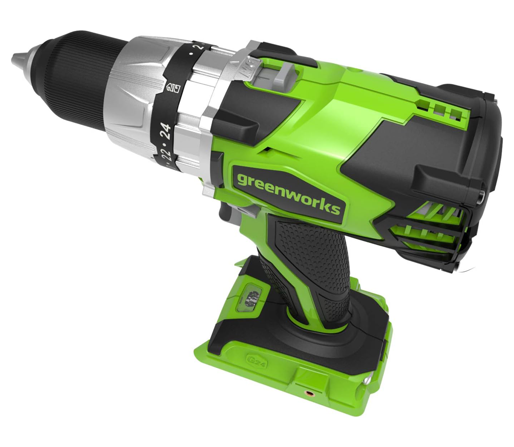 Mașină de înșurubat cu percuție cu acum. (fără bat) Greenworks GD24DD 24V photo 1