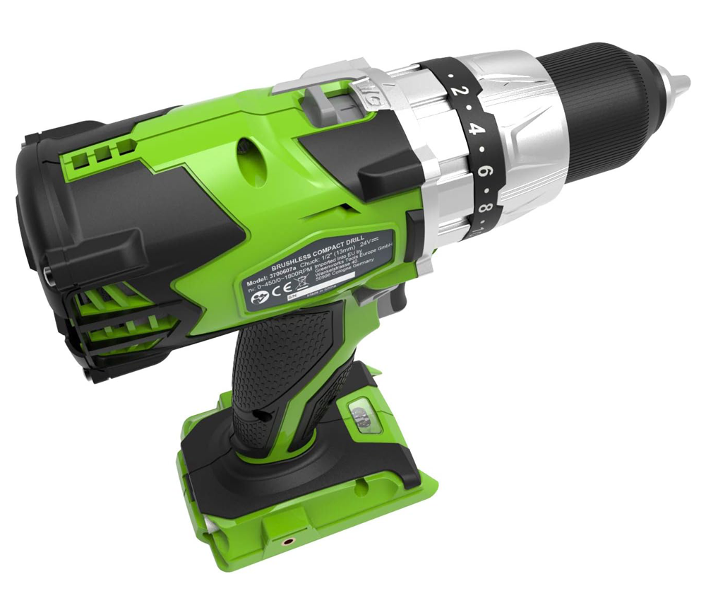 Mașină de înșurubat cu percuție cu acum. (fără bat) Greenworks GD24DD 24V photo 4