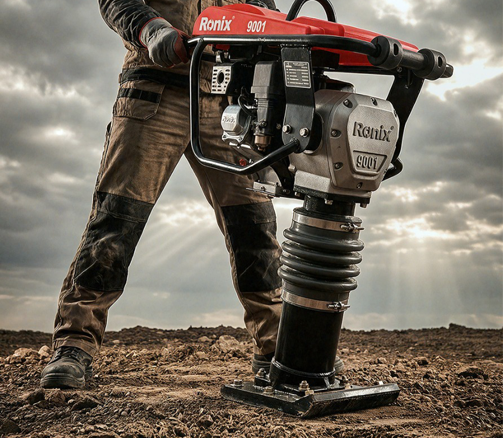 Mai compactor cu benzină RONIX 9001 10kN 650bat/min photo 0