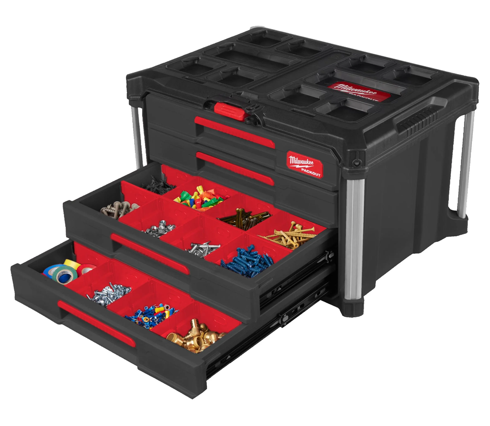 Cutie pentru scule MILWAUKEE PACKOUT DRAWER BOX Plastic photo 2