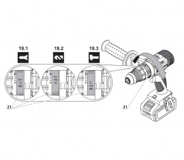 Шуруповерт аккумуляторный CROWN CT21075HMX-4 BMC 20В 2Ач photo 9