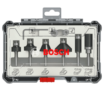 product Set 6 freze pe lemn Bosch 2607017468 Ø6 mm