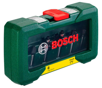 Set 6 freze pe lemn Bosch 2607019464 Ø6 mm photo 1