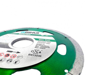 Disc de tăiat cu diamant B-SLIM BIHUI DCDS115 115mm segmentat photo 4