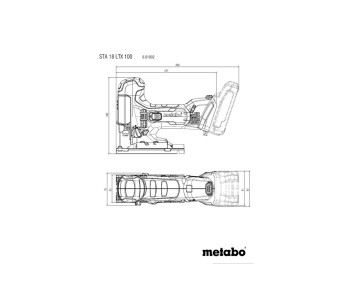 Fierăstrău pendular cu acumulator (fără baterii) METABO STA 18 LTX 100 18V photo 0