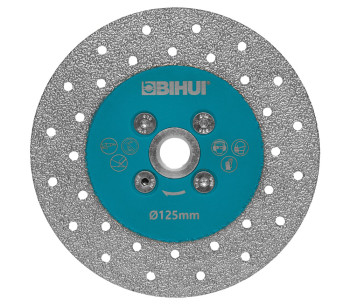 Disc de tăiat și șlefuit cu diamant VACUUM BIHUI DCWMM5 125mm continuu photo 0