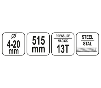 Clești pentru tăiat bolturi YATO YT22872 515mm photo 3