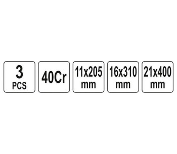 Set 3 răngi metalice de impact Yato YT47301 photo 2
