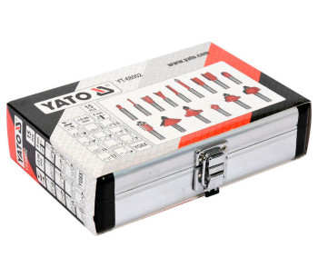 Set 15 freze pe lemn Yato YT68002 Ø8 mm photo 1