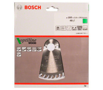 Disc pentru fierastrau electric BOSCH 2608640732 160mm 48T photo 1
