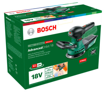 Mașină de șlefuit excentrică fără fir (fără bat) BOSCH ADVANCED ORBIT 125mm 18V photo 7