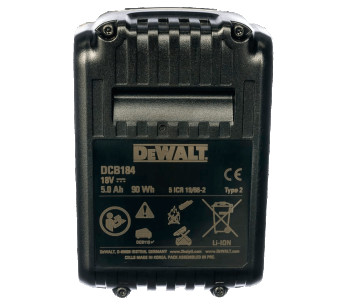 Acumulator DEWALT XR Li-Ion DCB184 Slider 18V 5Ah photo 3