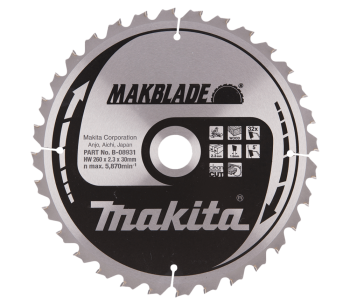 product Disc pentru fierastrau electric MAKITA B-08931 260mm 32T