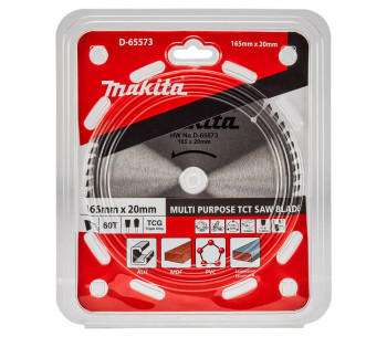 Disc pentru fierastrau electric MAKITA D-65573 165mm 60T photo 1