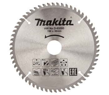 product Disc pentru fierastrau electric MAKITA D-65595 190mm 60T