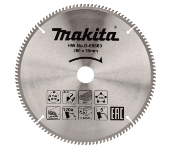 product Disc pentru fierastrau electric MAKITA D-65660 260mm 120T