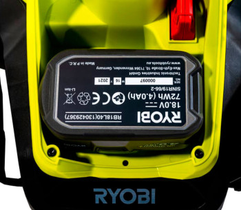 Mașină de tuns gazonul cu acumulator RYOBI RLM18X33B40 330mm 18V 4Ah photo 8