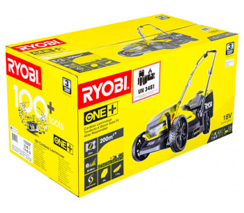 Mașină de tuns gazonul cu acumulator RYOBI RLM18X33B40 330mm 18V 4Ah photo 14