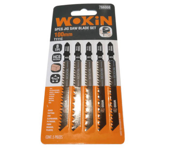 Set pînze fierăstrău WOKIN 766008 T111C 8TPI 100mm 5buc photo 0