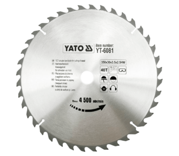 product Disc pentru fierastrau electric YATO YT6081 350mm 40T