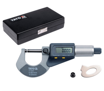 Micrometru digital YATO YT72305 0-25mm Metal/Plastic photo 0