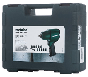 Mașină de înșurubat cu impact pneumatică METABO DSSW 360 SET 1/2" 360Nm 7500rot/min photo 1