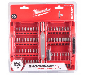 Set 56 Biți și prelungitor MILWAUKEE 4932430907 SL/PH/PZ/Hex/Torx 25-50mm photo 0