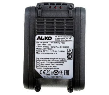 Acumulator AL-KO Easy Flex Li-Ion 20V 2.5Ah 50WH photo 4