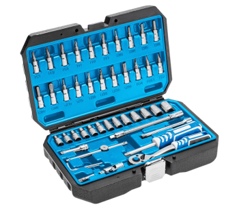 product Set 46 duze tubulare și biți HOEGERT HT1R416 4-14mm