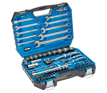 product Set chei combinate, duze tubulare și biți HOEGERT HT1R425 85unit. 4-32mm 1/2-1/4"