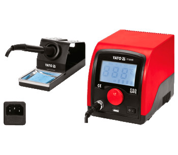 Stație de lipit cu conrol a temperaturii YATO YT82456 75w 480°C 220 - 240 V photo 2