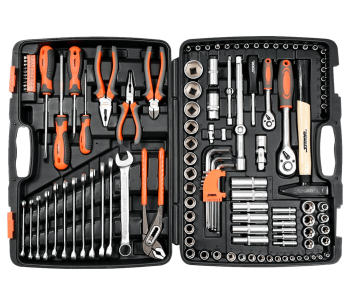 product Set chei combinate, duze tubulare și biți STHOR STH58690 122unit. 4-32mm 1/2-1/4"