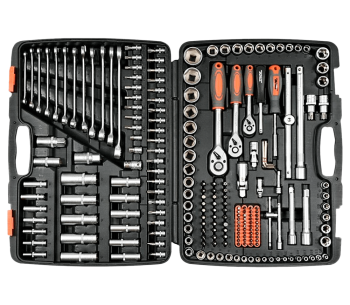 product Set chei combinate, duze tubulare și biți STHOR STH58691 216unit. 4-32mm 1/2-1/4-3/8"