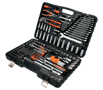 product Set chei combinate, duze tubulare și biți STHOR STH58693 225unit. 4-32mm 1/2-1/4-3/8"