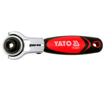 Cheie cu clichet cap rotativ YATO YT03311 1/4" 115mm photo 1