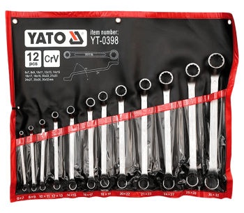 product Set 12 chei inelare bilaterale YATO YT0398 6-32mm