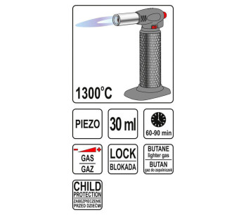 Arzător cu gaz YATO YT36700 1300°C photo 3