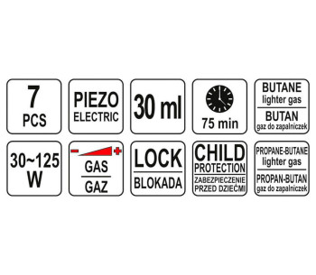Ciocan de lipit cu gaz YATO YT36706  450/600/1300°C photo 3
