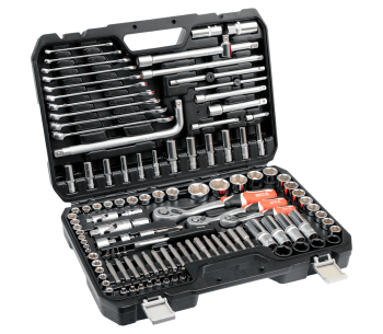 product Set chei combinate, duze tubulare și biți YATO YT38872 128unit. 4-32mm 1/2-1/4-3/8"