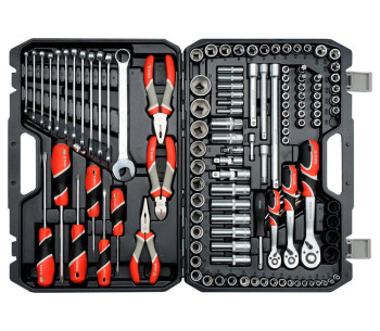 Set chei combinate, duze tubulare și biți YATO YT38881 129unit. 4-32mm 1/2-1/4-3/8" photo 0