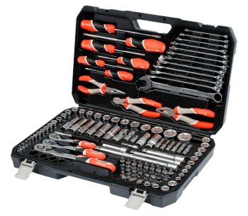 product Set chei combinate, duze tubulare și biți YATO YT38881 129unit. 4-32mm 1/2-1/4-3/8"