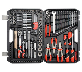 Set chei combinate, duze tubulare și biți YATO YT38901 122unit. 4-32mm 1/2-1/4" photo 0