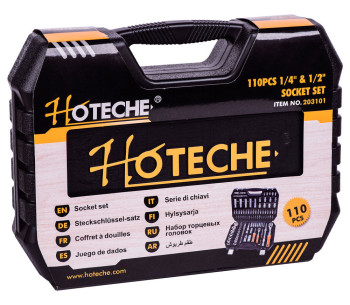 Набор 110 головки торцевые и бит HOTECHE 203101 4-32мм photo 3