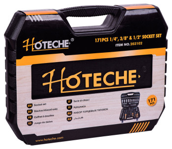 Набор 171 головки торцевые и бит HOTECHE 203102 4-32мм photo 2